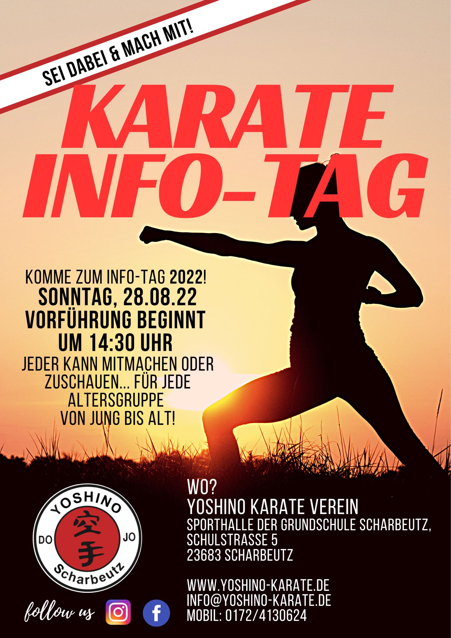 Info Tag Yoshino Karate